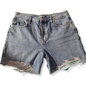 Forever 21 mom short denim rip jeans size 31